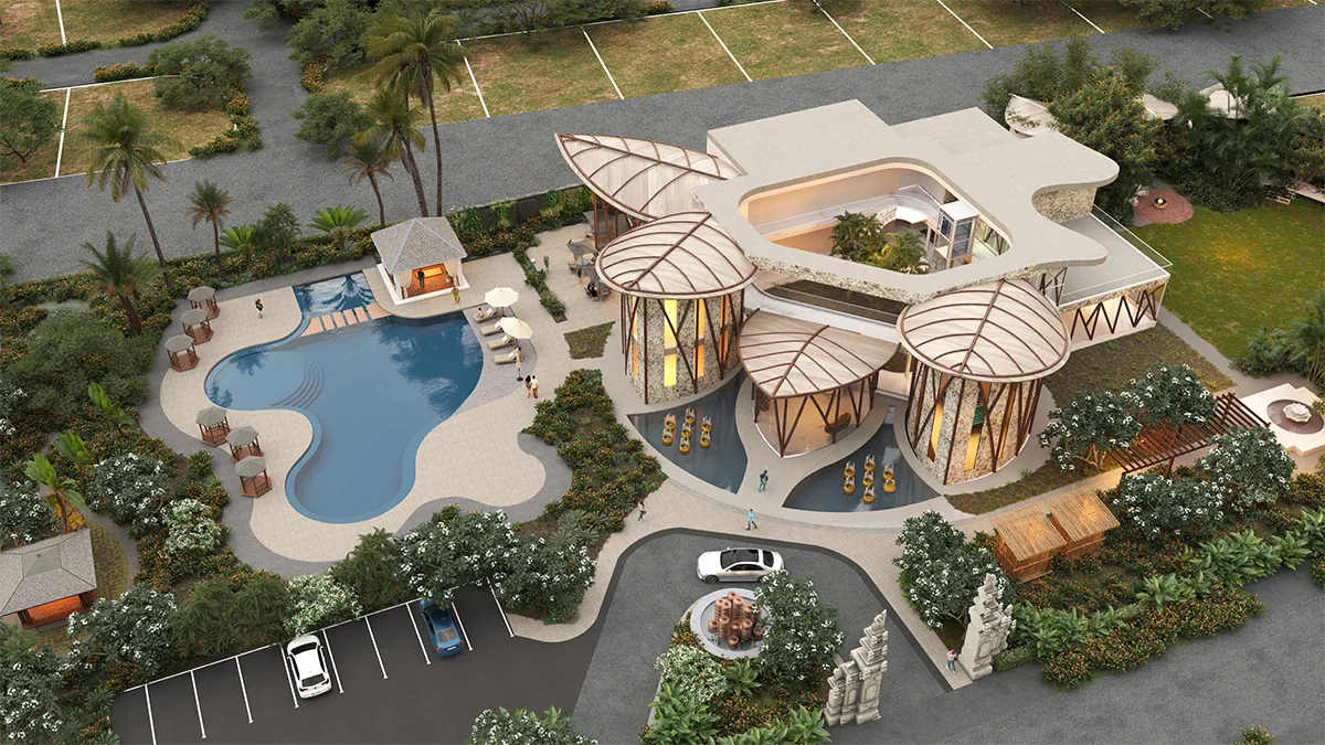 Township lifestyle panorama